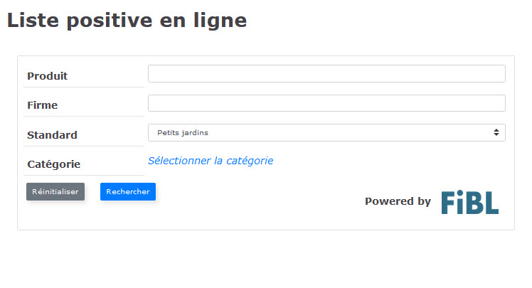 Screenshot Liste positive en ligne